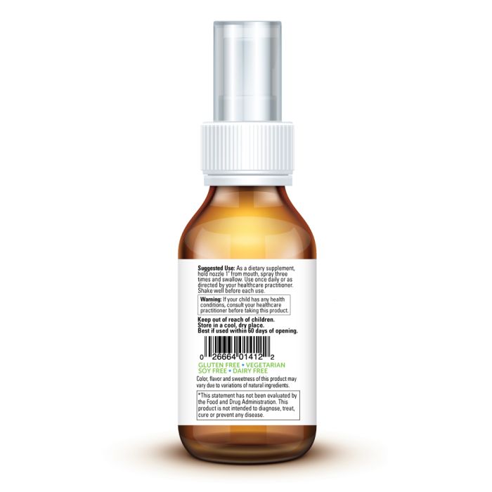 Back of supplement bottle