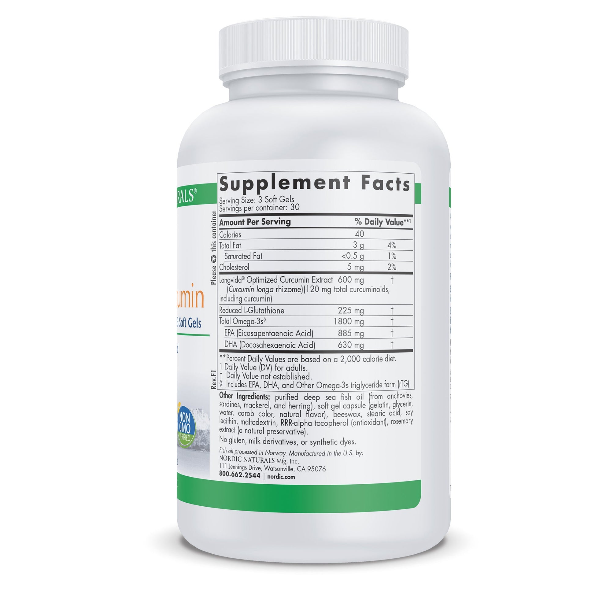 A list of supplement facts.