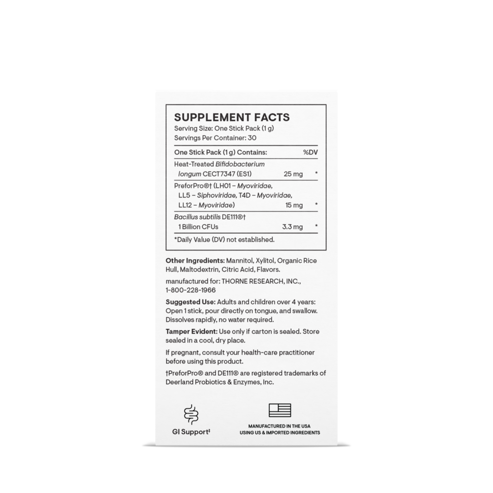 Supplement facts label on a white background