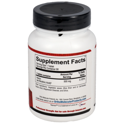Supplement bottle with label on a white background