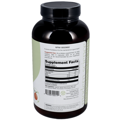 A picture of a bottle with supplement facts