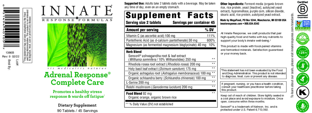 A label that shows supplement facts