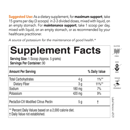 A label that shows supplement facts