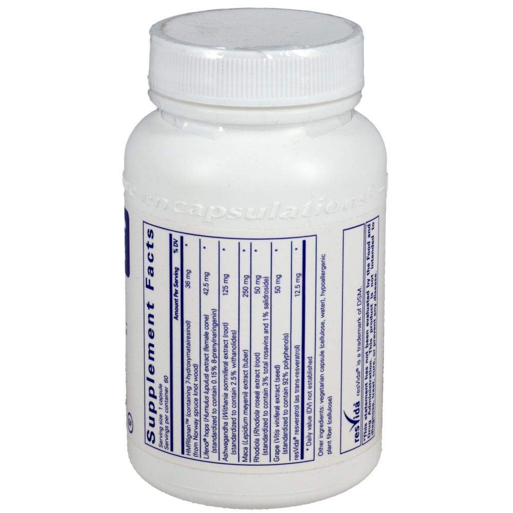 Supplement container with label on a white background