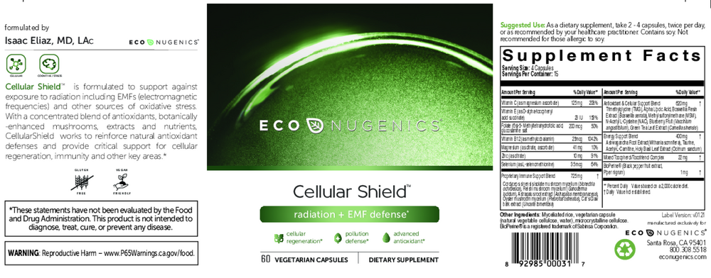 A label that shows supplement facts