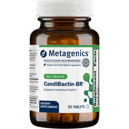 Metagenics CandiBactin-BR dietary supplement bottle on a white background