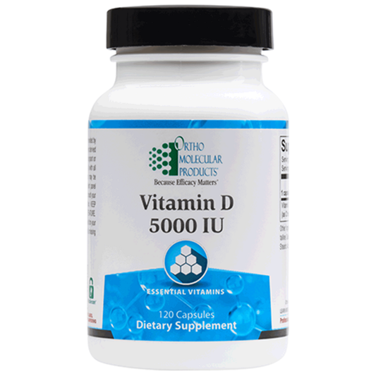 Ortho Molecular Vitamin D supplement bottle on a white background