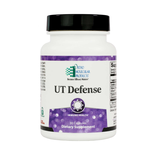 Supplement bottle labeled 'UT Defense' on a white background