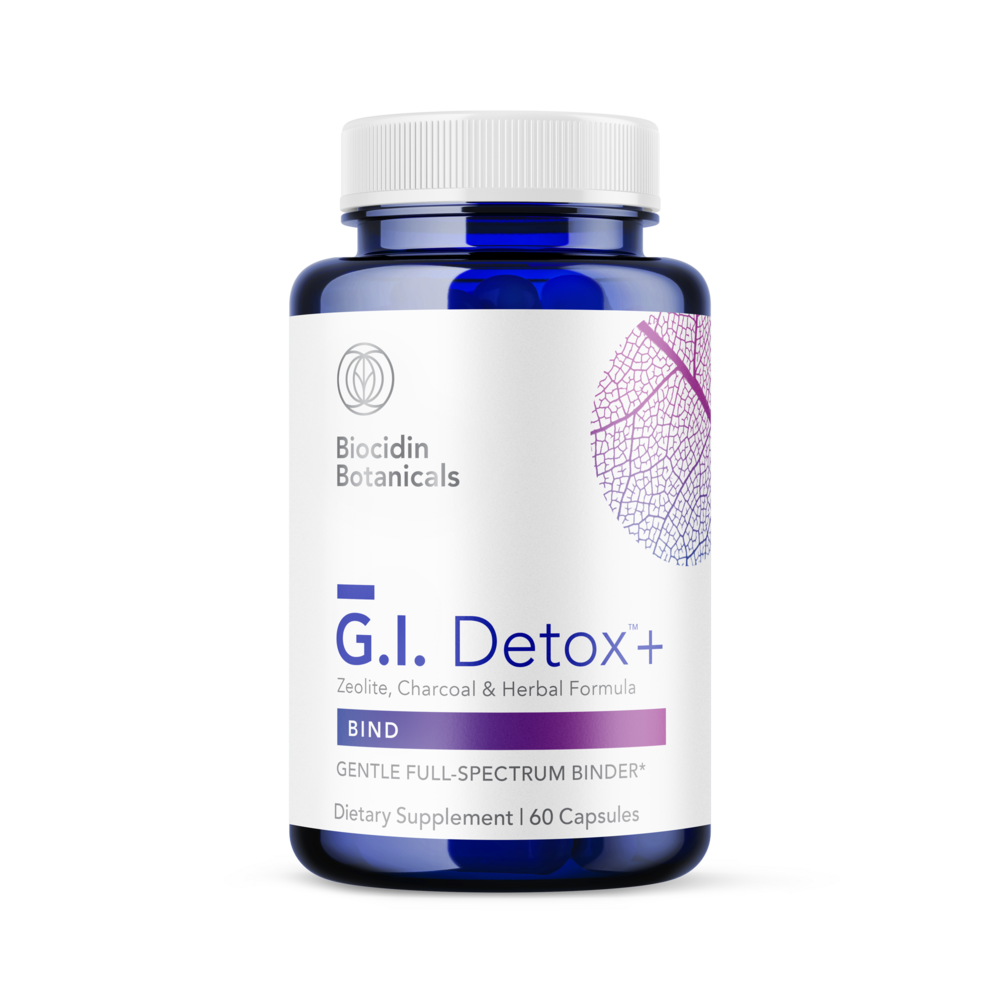 A bottle of Biocidin Botanicals G.I.