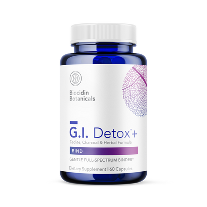 A bottle of Biocidin Botanicals G.I.