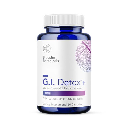 A bottle of Biocidin Botanicals G.I.