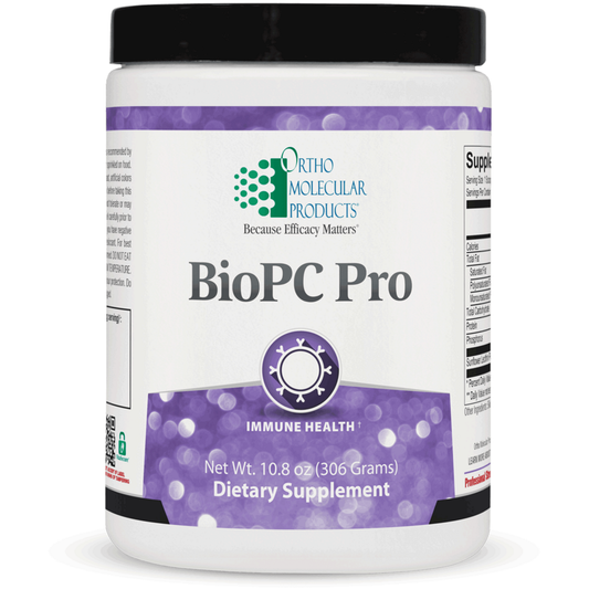 Ortho Molecular Products BioPC Pro dietary supplement container on a white background