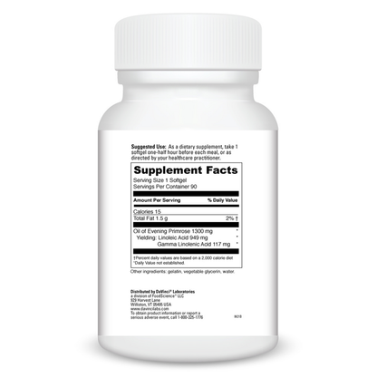 Supplement bottle with label on a white background