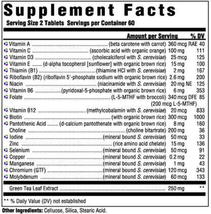 A label that shows supplement facts