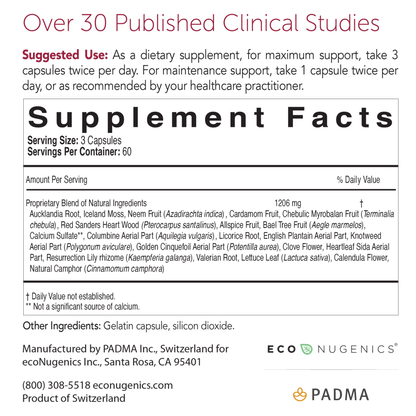 A label that shows supplement facts
