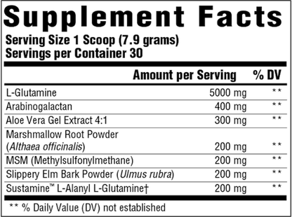 A label that shows supplement facts