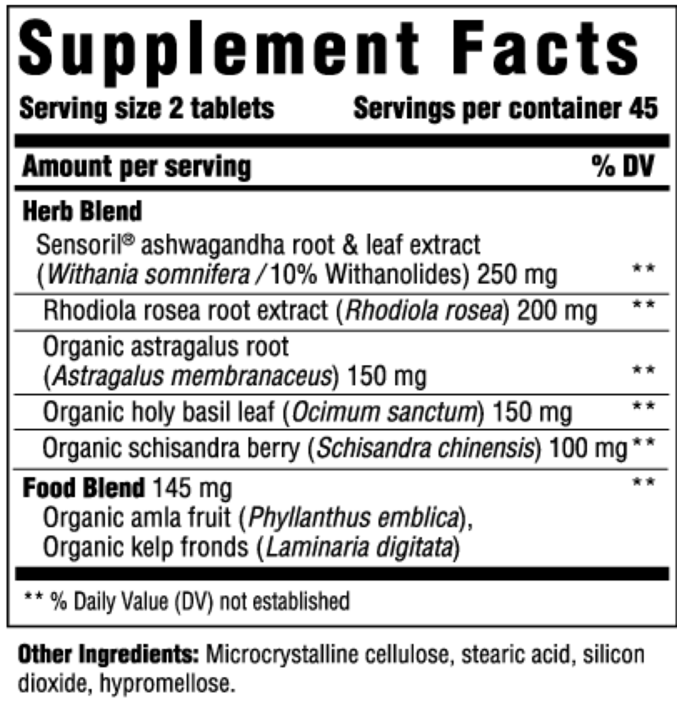 A label that shows supplement facts