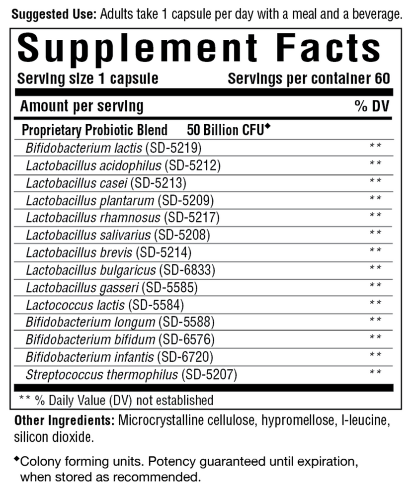A label that shows supplement facts