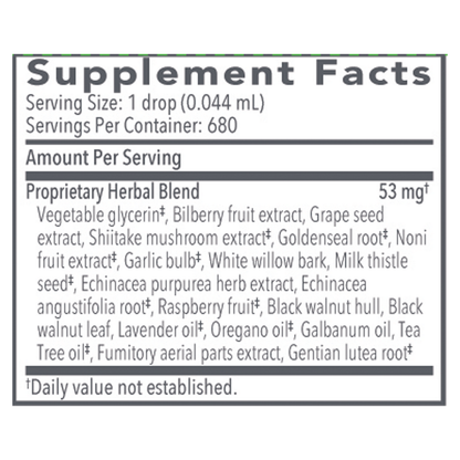 A label that shows supplement facts