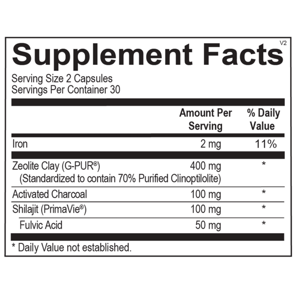 Supplement label for Z-Binder with black text on a white background