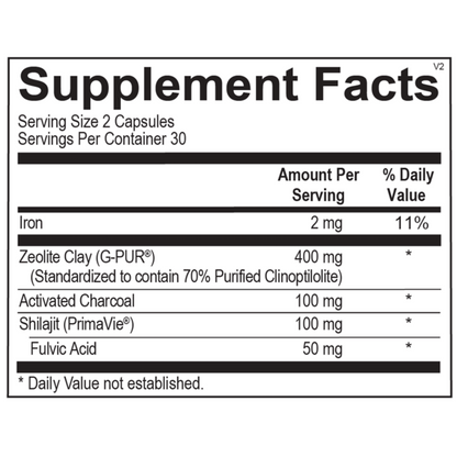 Supplement label for Z-Binder with black text on a white background