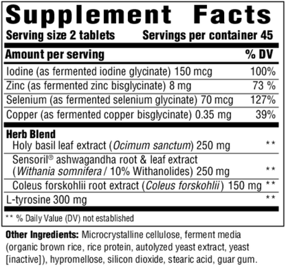 A label that shows supplement facts