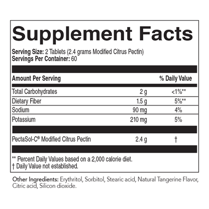 A label that shows supplement facts