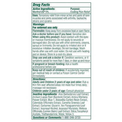 A picture of drug facts and ingredients.