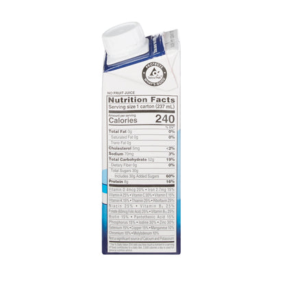 Nutrition facts label on a white background