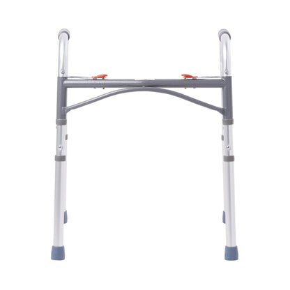 Junior Folding Walker- Adjustable Height- McKesson- Aluminum Frame 350 lbs. Weight Capacity 25 to 32 Inch Height (46-110201-4)
