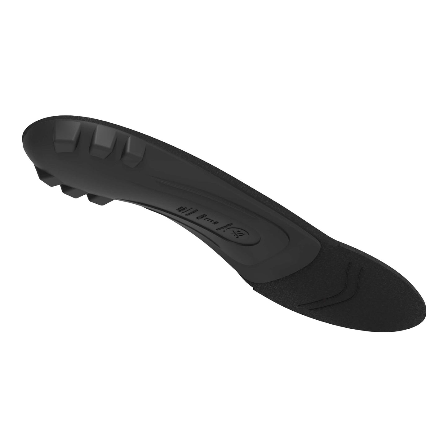 Superfeet Black insoles showing the product and its features