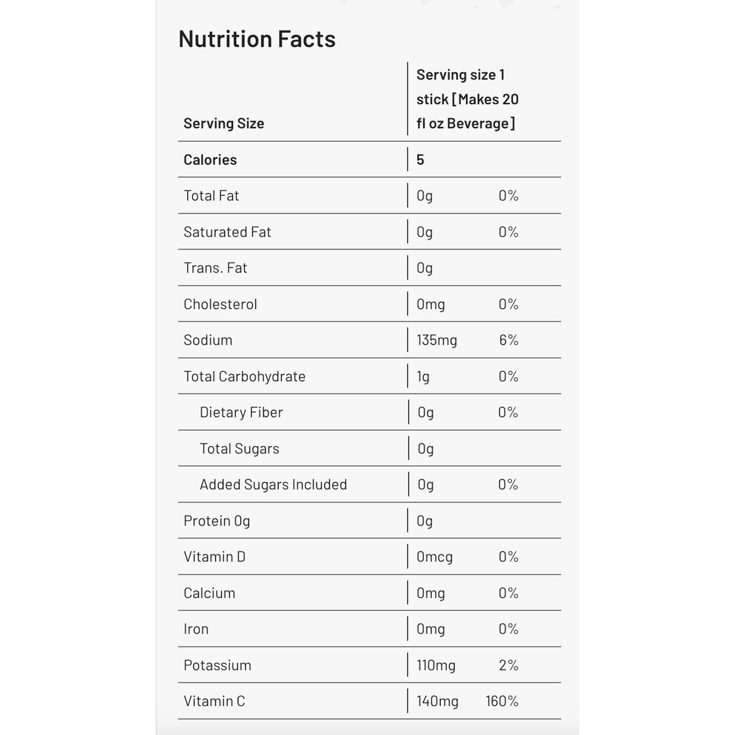 Oral Electrolyte Solution Sqwincher® Quik Stik® Zero Lemon-Lime Flavor 0.11 oz. Electrolyte (159060106)