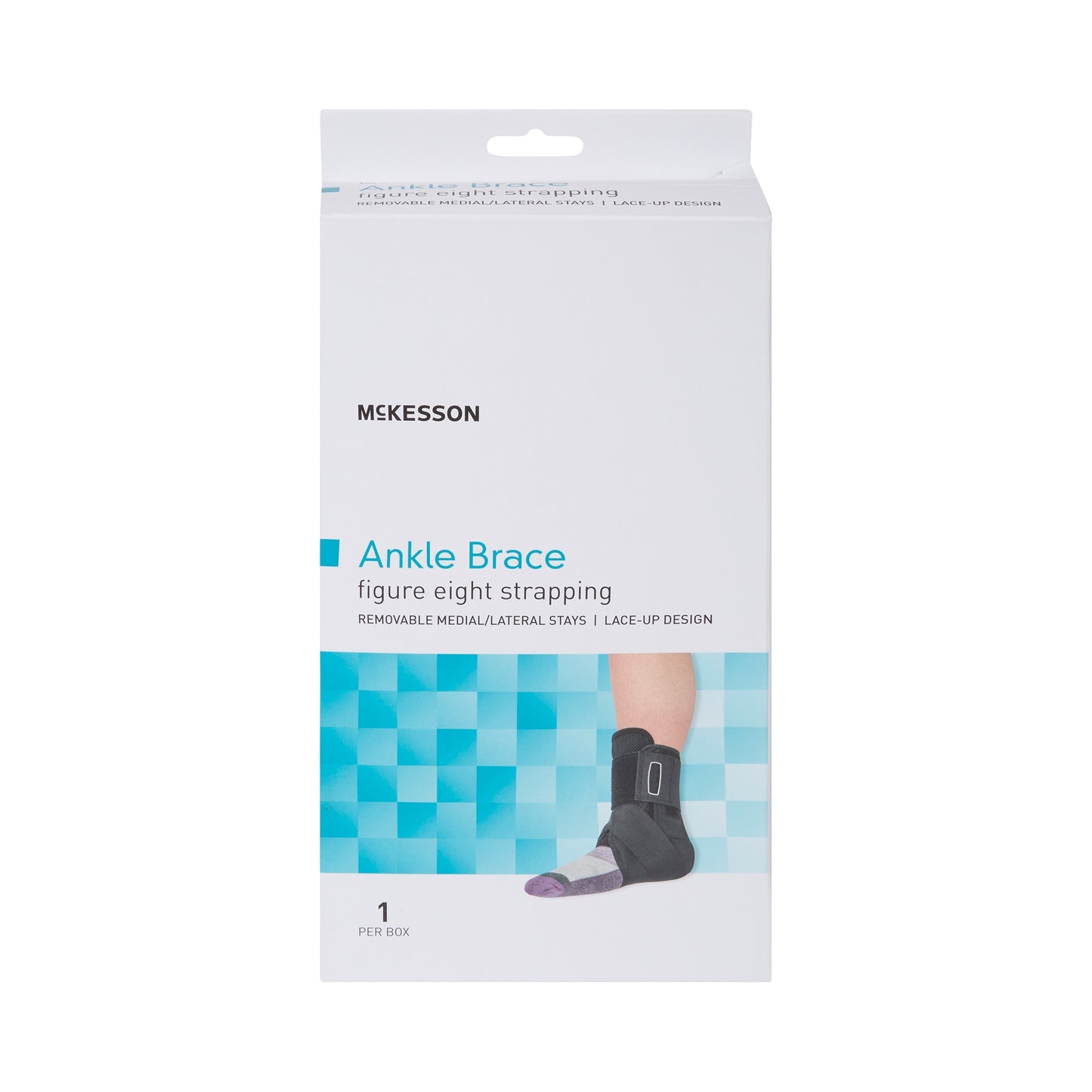 McKesson ankle brace packaging on a white background