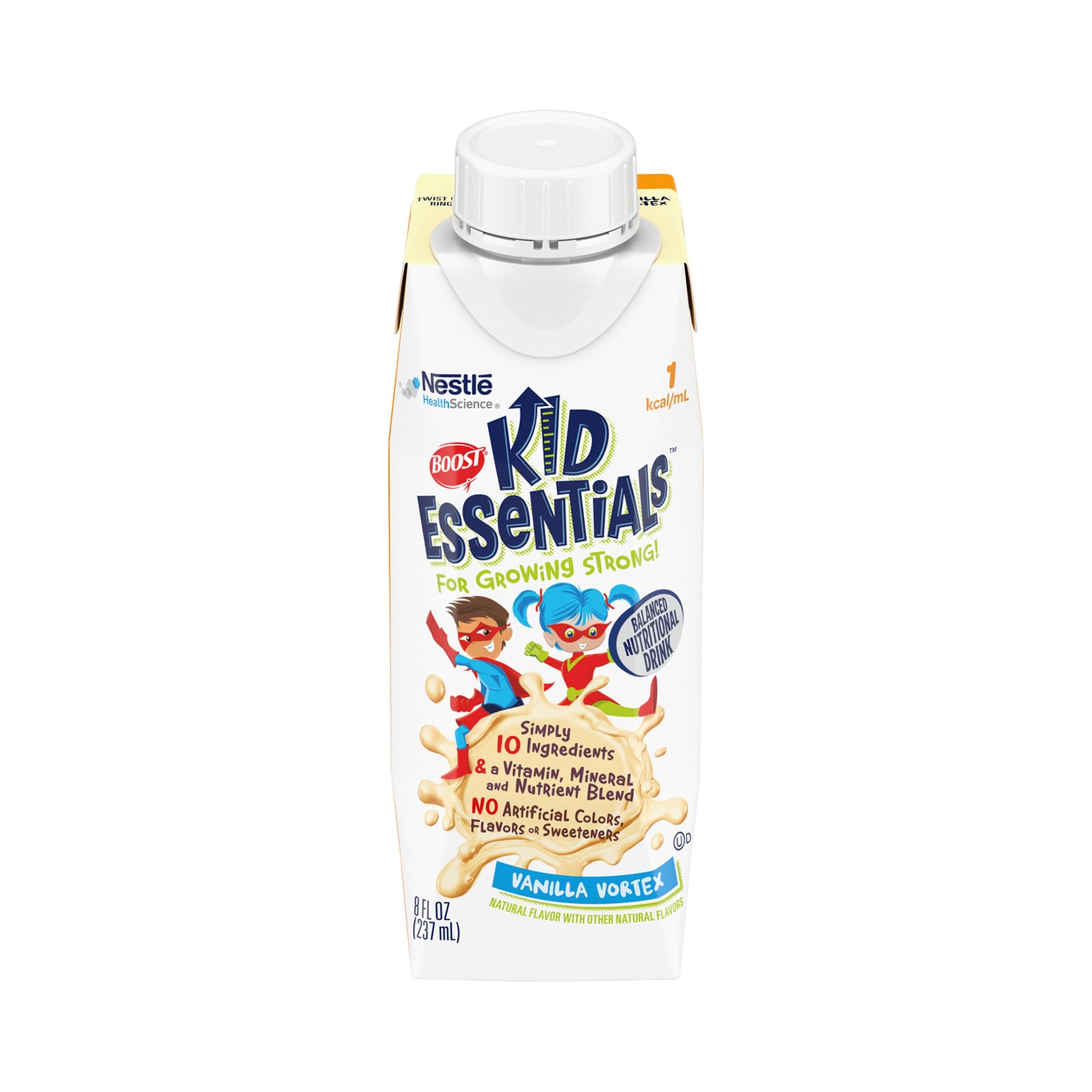Nestle Kid Essentials drink container on a white background