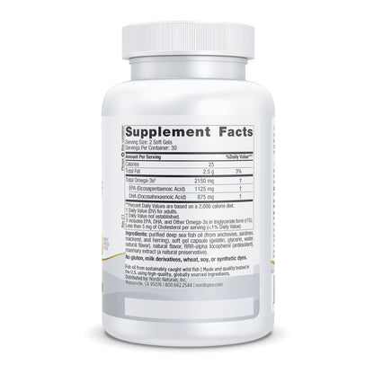 A list of supplement facts