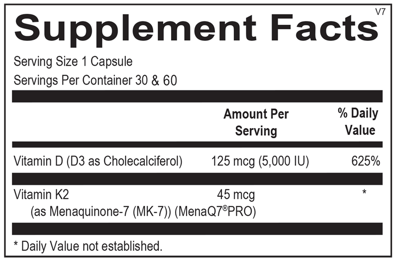 A picture of the supplement facts label.  