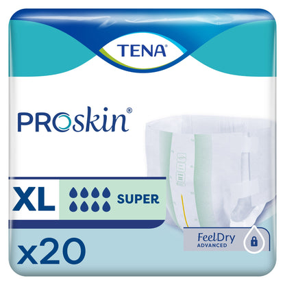 Unisex Adult Brief TENA ProSkin™ Super, disposable-Heavy Absorbency (67550, 67560, 67570)