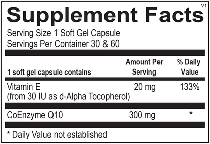 A picture of the supplement facts label.  