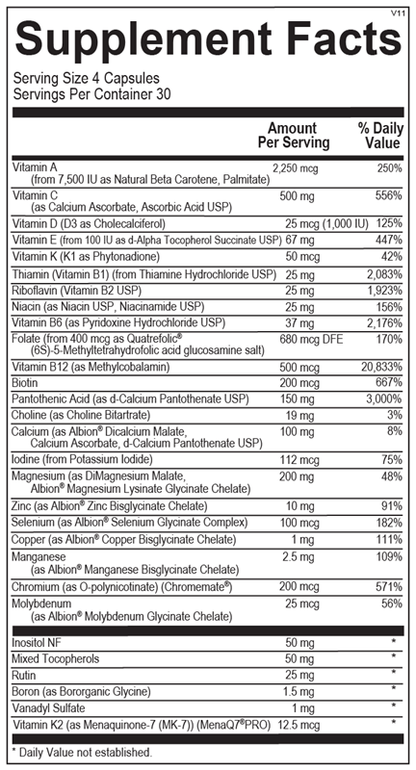 A picture of a label with supplement facts