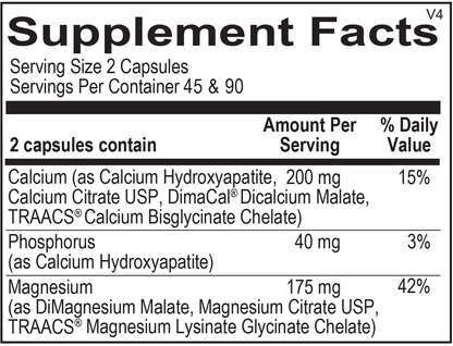 A picture of the supplement facts label.  