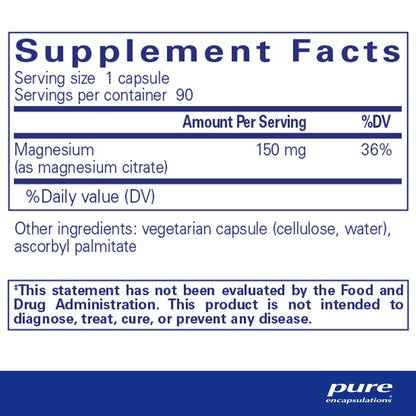 Pure Encapsulations Magnesium (citrate)