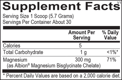 A picture of the supplement facts label.  