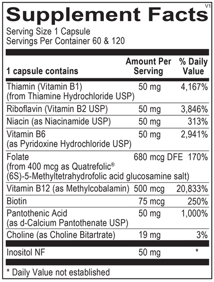A picture of the supplement facts label.  
