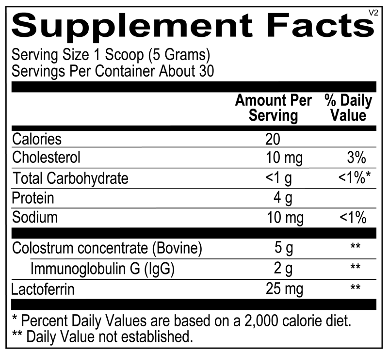 A picture of a label with supplement facts
