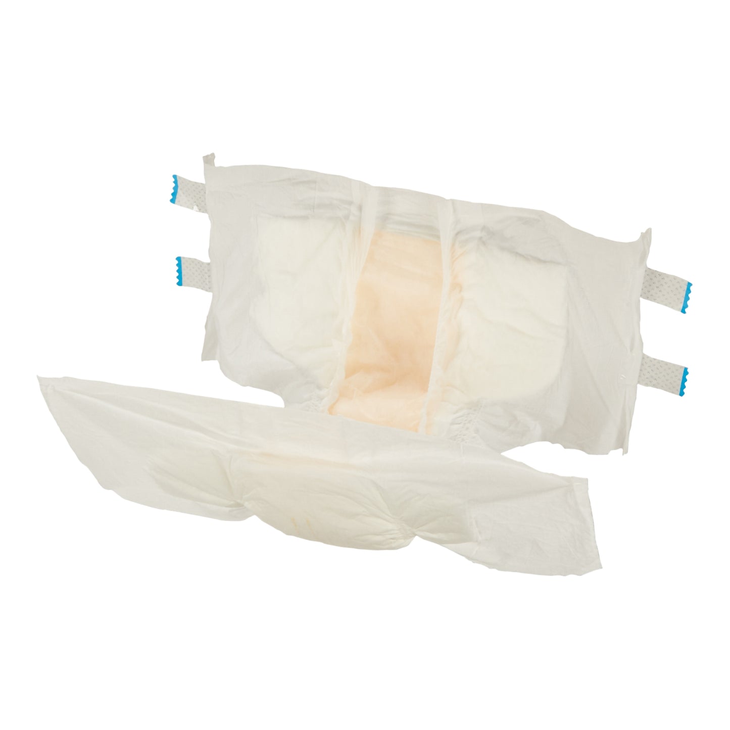 Disposable diaper on a white background