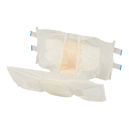 Disposable diaper on a white background