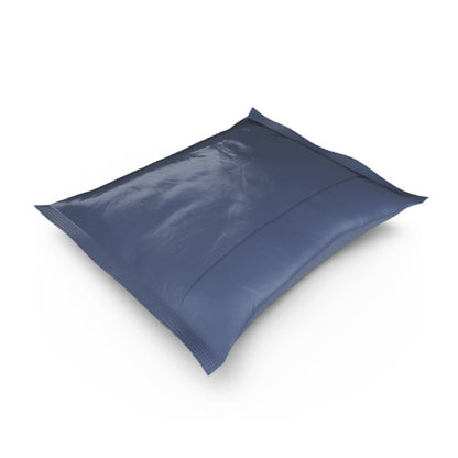 Blue packaging on a white background