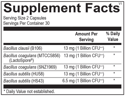 A picture of a label with supplement facts