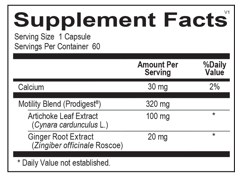 A picture of a label with supplement facts