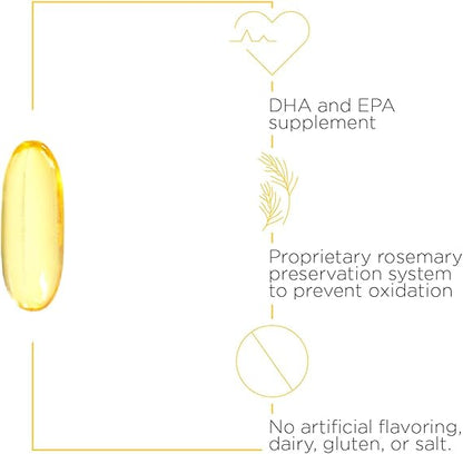 A tan gel cap, DHA and EPA supplement , no artificial flavoring, dairy, gluten or salt.  